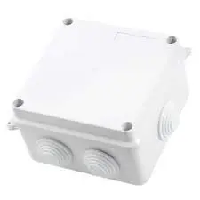 Waterproof PVC Square Junction Box for CCTV Cameras with Nails 5x5